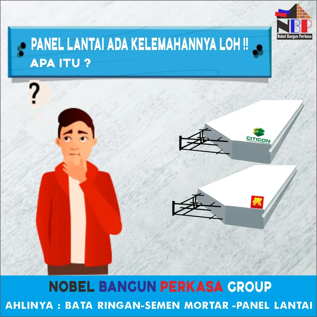 kekurangan panel lantai, kekurangan dak hebel
