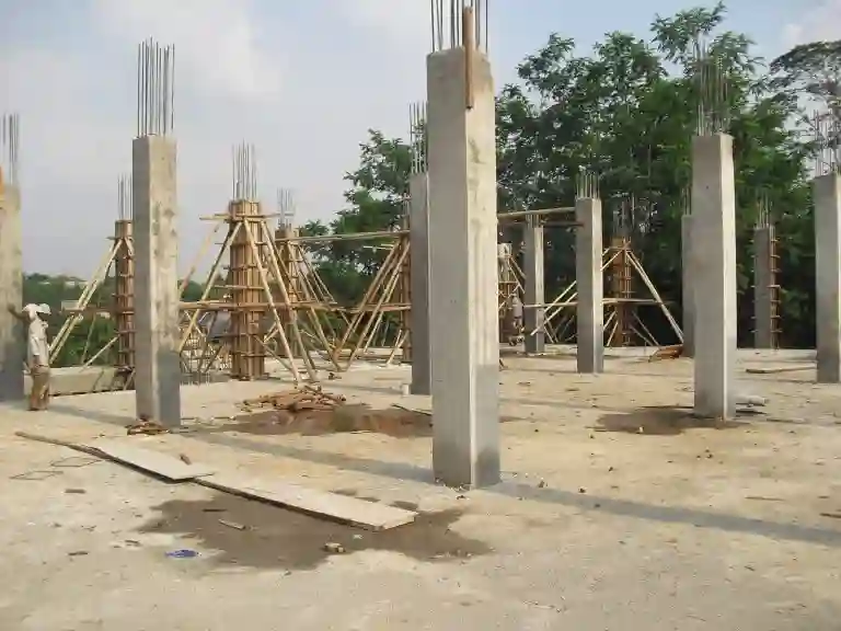 persiapan struktur panel lantai kolom