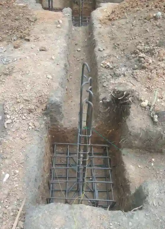 persiapan struktur panel lantai pondasi