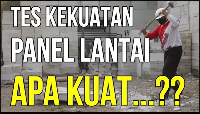 tes kekuatan panel lantai hebel, kekuatan panel lantai hebel, ukuran dan harga panel lantai, ukuran panel lantai citicon