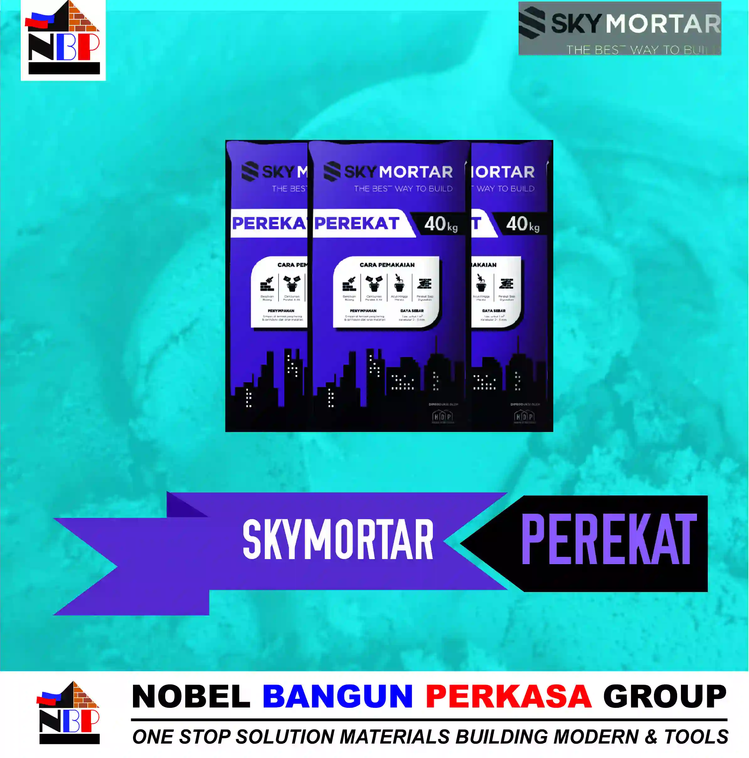 skymortar perekat bata ringan hebel