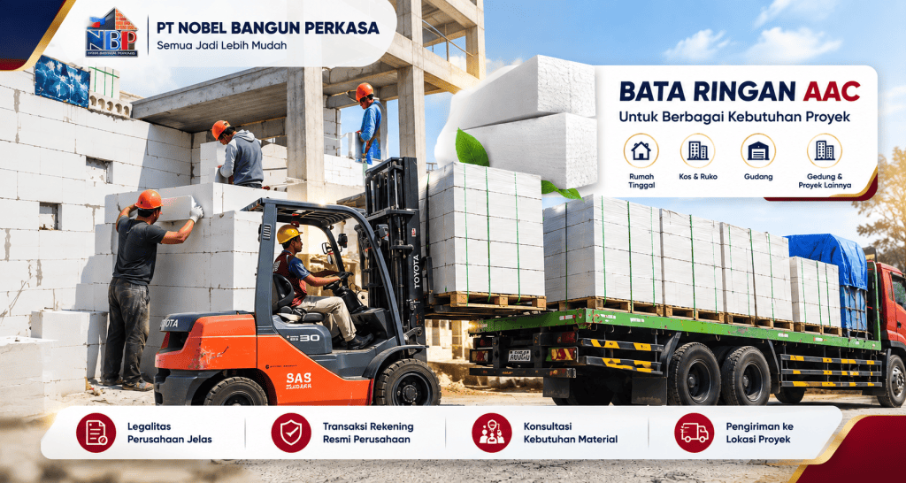 Distributor bata ringan PT Nobel Bangun Perkasa